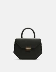 r0969 zakha kilit aksesuarlı kadın çantası siyah