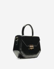 r0969 zakha kilit aksesuarlı kadın çantası siyah-a 2