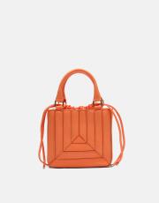 r1036 ohio büzgü ağızlı kadın çantası turuncu