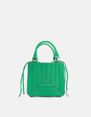 r1036 ohio büzgü ağızlı kadın çantası yeşil