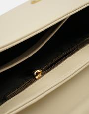 r1110 katty büzgülü hatlara sahip inci saplı deri kadın çanta krem 4