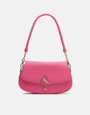 r1184 litva kapaklı kadın çantas fuşya