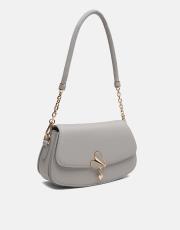 r1184 litva kapaklı kadın çantas gri 2