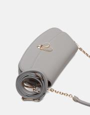 r1184 litva kapaklı kadın çantas gri 3