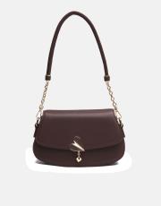 r1184 litva kapaklı kadın çantas kahve