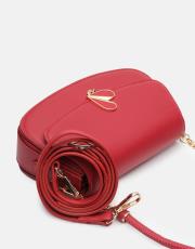 r1184 litva kapaklı kadın çantas kırmızı 3