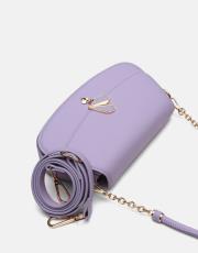 r1184 litva kapaklı kadın çantas lila 3