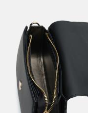 r1184 litva kapaklı kadın çantas siyah 4