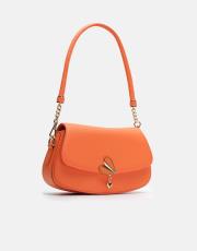 r1184 litva kapaklı kadın çantas turuncu 2