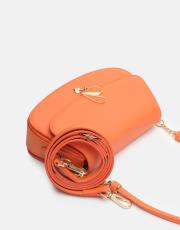 r1184 litva kapaklı kadın çantas turuncu 3