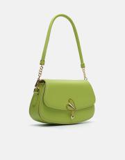 r1184 litva kapaklı kadın çantas fıstık yeşili 2