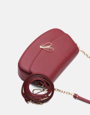 r1184 litva kapaklı kadın çantas bordo 3