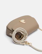 r1184-1 vela kapaklı kadın çantası vizon 3