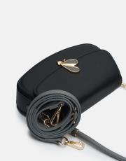 r1184-1 vela kapaklı kadın çantası siyah-a 3